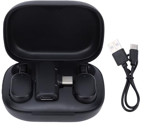 MENDUNER Microfono Lavalier Wireless Microfono da Bavero con Cancellazione del Rumore AI con Clip Magnetica, SNR 80 DB, Audio 48 KHz, Portata 50 M