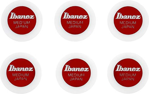 IBANEZ Round Pick 0,8mm - 6 Stück weiß (PPA1M-WH)