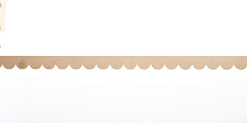 Camilla Hampton Interiors Louli - Decorative Scalloped Wood Edging Trim - Moulding for Interior & Exterior Use - 4.9cm x 97.8cm