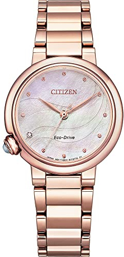 Citizen Damen Analog Eco-Drive Uhr mit Edelstahl Armband