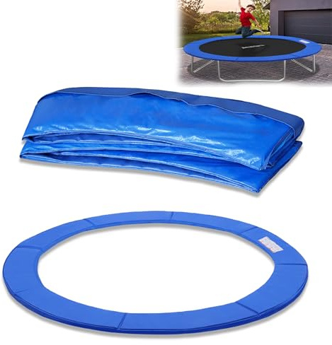 YRHome Trampolin Randabdeckung Federabdeckung Ø 244cm 305cm 366cm UV-Beständigkeit Reißfest Randschutz Sicherheitsmatte Trampolinzubehör Standardgröße für Trampoline