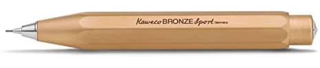 Kaweco BRONZE SPORT Rollerball I Gel- / Kugelschreiber aus hochwertigem Bronze mit Keramikkugel I Edler Kuli in klassischem Design I Metall Tintenroller mit 0.7 mm Mine I Robuster Gelroller 13 cm