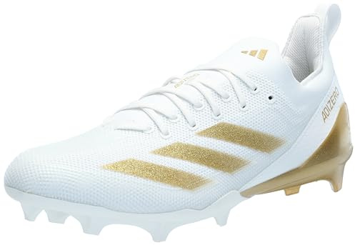 adidas Homme Adizero Ghost Basket, Blanc, doré, Blanc métallisé, 49.5 EU