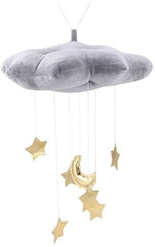 Toyvian Moon and Star Hanging Cloud Decor Für Kinderzimmer Wanddekoration Im Nordischen Stil Für Babybetten Und Spielbereiche Installieren