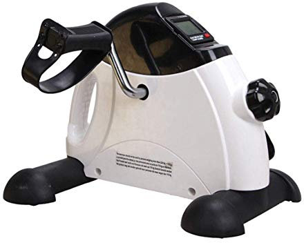 ModeXo Ellipsentrainer unter dem Schreibtisch, für Cardio-Übungen zu Hause, Schlankheits-Stepper für Innentreppen, weißes Auf- und Ab-Trainingsgerät für ältere Menschen, 40 x 35 x 31 cm
