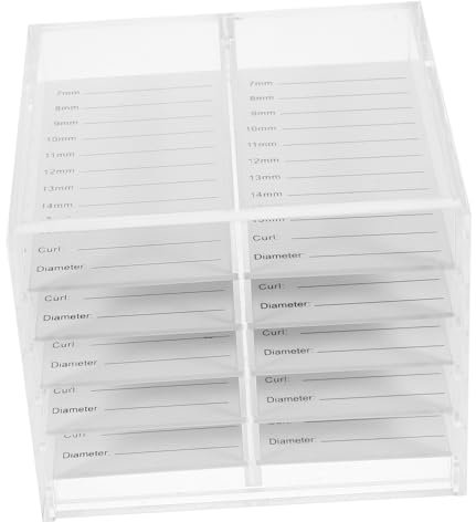 Ciieeo Acrylic Aufbewahrungsbox Für Künstliche Wimpern Mehrlagiger Organizer Praktischen Aufbewahrung Und Präsentation Von Wimpern Transparentes Design Und Langlebig Für