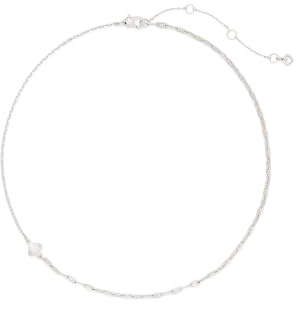 kate spade new york So Spade Necklace, Silver, One Size