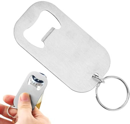 Portachiavi Apribottiglie - Portachiavi Apribottiglie In Acciaio Inossidabile | Apribottiglie Per La Casa | Gadget Da Cucina | Strumento Da Barra Portatile | Comodo Accessorio Tascabile Per Cas