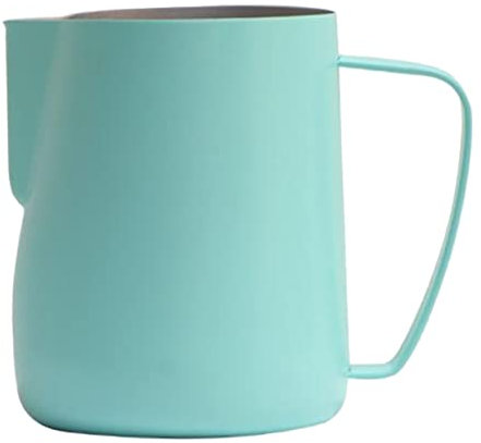 Hoement Elegante Taza de Café de Metal de 350 Ml Recipiente de Almacenamiento Verde Menta para Uso en Restaurantes Domésticos