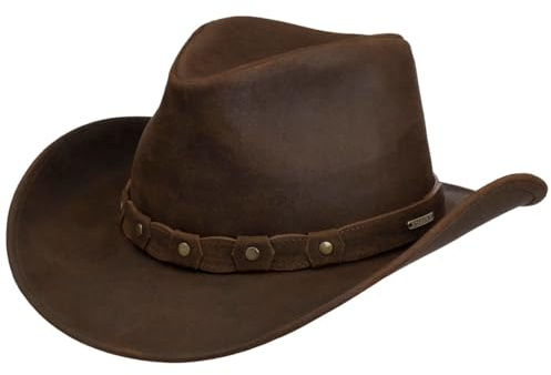 Stetson Calf Split Lederhut Western Vintage Herren