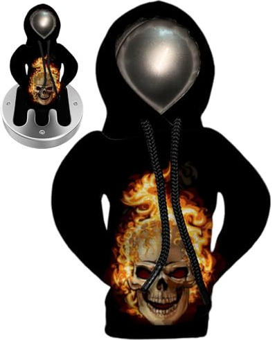 Generisch Gear Shift Hoodie Totenkopf, Gear Shift Hoodie Skelett | Gear Stick Pullover,Skelett-Auto-Gangschaltung-Hoodie-Dekoration, lustige Totenkopf-Gangschaltungsabdeckung für Auto-Innen-Gadgets
