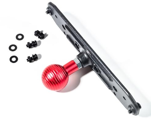 YNIBST Mobile Radio Holder Mount Plate Mounting Bracket W/25mm 1 Ball Adapter,Compatible with RAM mounts B Size Double Socket Arm for Cobra Midland TYT Transceiver Ham CB Radio