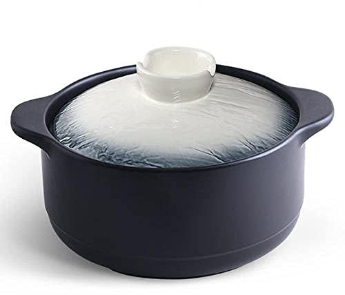 CWCQGH Pentola in Terracotta, casseruola in Ceramica, pentola in Argilla, pentola Speciale per zuppa, per fornelli a Gas, Resistenza alle Alte Temperature.-4,2 l 4,2 l