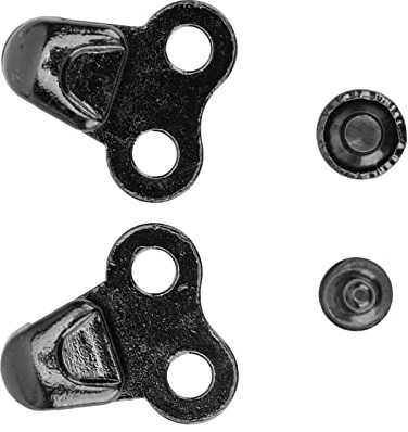 Respicefinem 20 Sets Metall Boot Lace Haken Mit Nieten Legierung Schnürsenkel Schnallen Für Die Reparatur Von Leder Boots Schuhe Und DIY Handwerk Projekte Zwei Legged Gurt