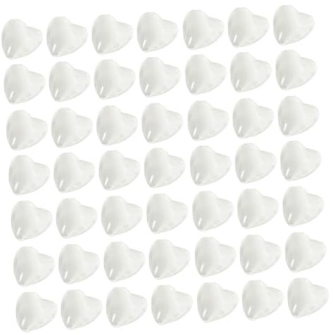 BIUDECO 100pcs Transparent Glass Nail Color Beads for Nail Polish Display Chart Smooth Crystal Beads Suitable for Gel Polish and Manicure Practice