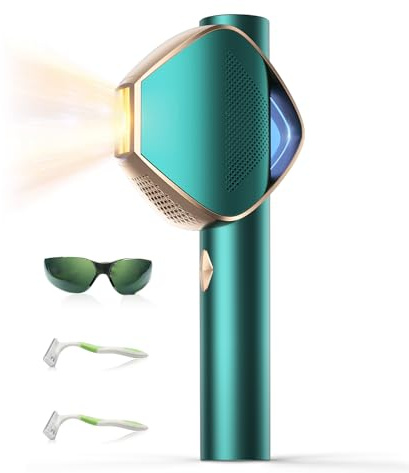 IPL Laser Hair Removal for Women and Men, Home Hair Removal Device for Ingrown & Coarse Hair, 37°F Painless Sapphire Ice Cooling Hair Removal for Legs, Facial, Armpits, Bikini