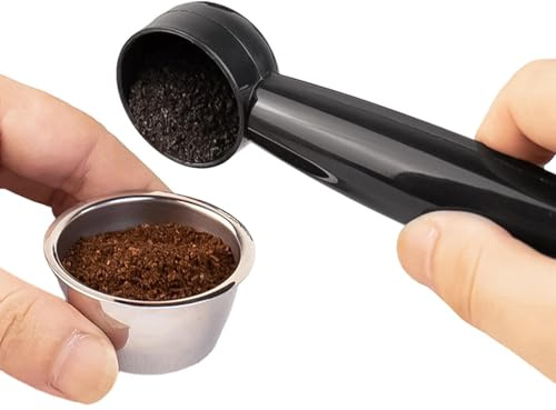 Cucchiaio per espresso | Accurato stand up Scoop Tamper – Strumento per pressare | per la lavorazione del tè Proteine del tè Formula cacao caldo Miscelazione macinata Mescolatura