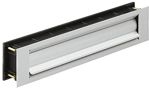 Briefeinwurf-Klappe wärme-gedämmt Zeitungsklappe für Haustüren & Wohnungseingangstüren | Einwurfklappe Aluminium silber matt | MADE IN GERMANY | 1 Stück - Türklappe für Holz- Kunststoff & Metalltüren