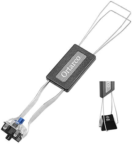 Ortarco Keycap Puller for Mechanical Keyboard Stainless Steel Keycap Remover Tool Fixing Keyboard Black