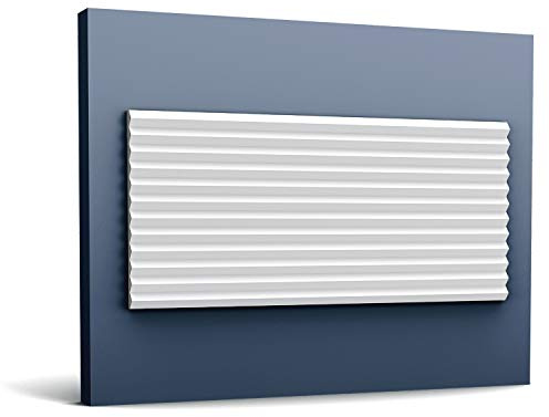 Orac 3D Wandpaneel W108 ZIGZAG 200 cm x 1,8 cm x 25,0 cm aus Polyurethan Hartschaum vorgrundiert