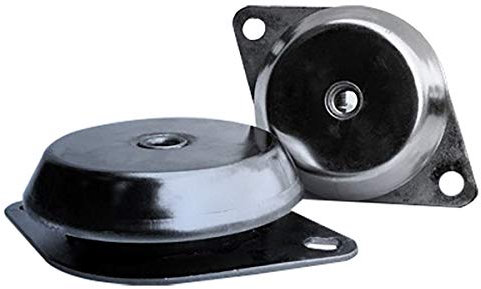 RS PRO Gummi Vibrationsdämpfer M10, Ø 120mm x 35mm, 60 Shore A/bis 118