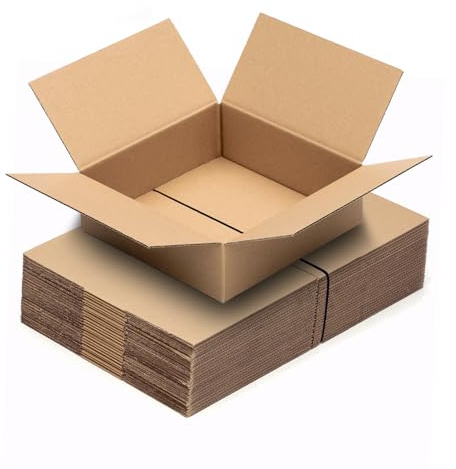 ARLI Faltkarton 280x280x80mm Karton 60 Stück braun 1 wellig Versandkarton mittel Faltkartons Paket 60x Versandkartons 280 x 280 x 80 mm (60)