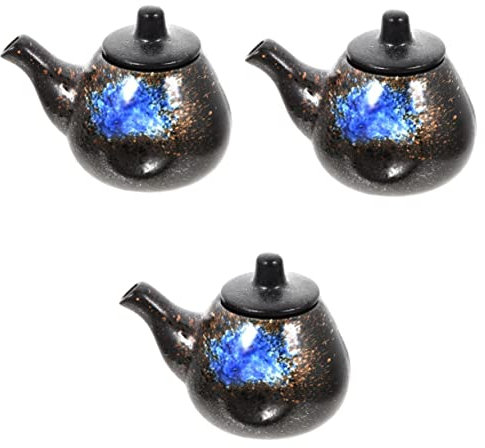 Ensemble de saké japonais, porcelaine, 5pcs distributeur de sauce de soja en céramique cuillères à soupe contenants de sauce en céramique outils de gadget de cuisine pot d'huile d'olive bols de sauce