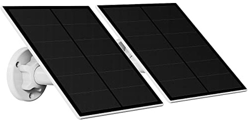 revolt Solarpanel Wandmontage: 2er-Set Solarpanels für Akku-IP-Kameras mit USB-C, 5 W, 5 V, IP65 (Solarzelle Solarmodul, Solarzelle 5V, WLAN)