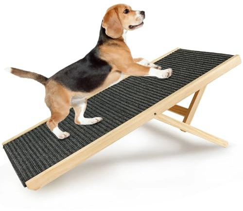 RUYICZB Hunderampe 100 cm Lang Hundetreppe Auto Klappbar Für Katzen Große Und Kleine Hunde,Haustiere Hundeeinstiegshilfe Bett Sofa Rampe Hund Tierrampe rutschfest