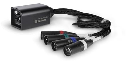 Palmer AoC Loom XLRm Audio over Cat multicore adapter cable from etherCON to 4 x XLR male