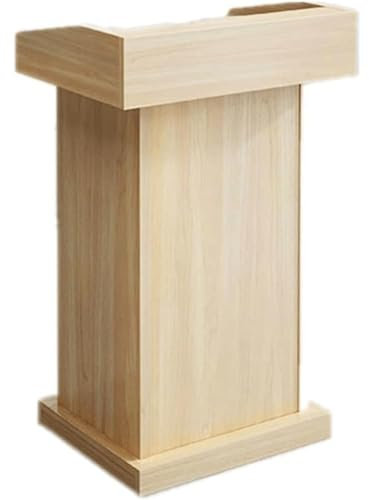Mobiler Podiumständer aus Holz mit Rädern – Tragbares Rednerpult für Kirchen, Klassenzimmer und Lehrer