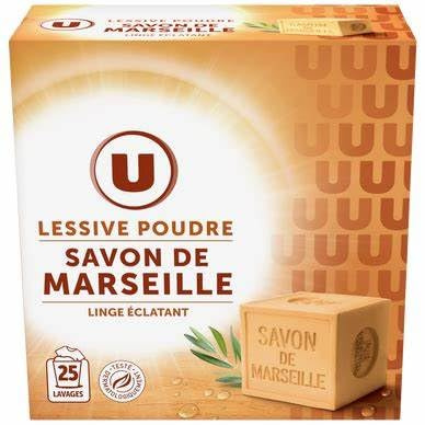 Generisch Savon de Marseille Seife Waschmittel Vollwaschmittel für 25 Wäschen 1,250kg