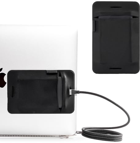 Torolle Custodia Hard Disk Esterno per Pc Portatile 2 Pezzi, Porta Hard Disk Esterno può essere incollato, Case SSD per SanDisk/Samsung/Crucial/Western Digital -Nero