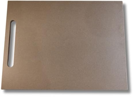 LITHOS MATERIE Planche à découper de cuisine marbre aspect grès, 40 x 30 cm, béton graphite mat