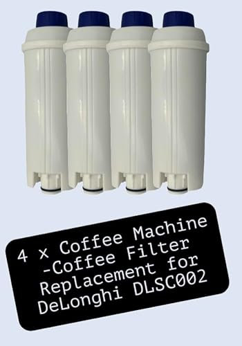 BuyParts Water Filter Set Compatible with Delonghi Coffee Machine-Filter Replacement for DLSC002,Water Filter Cartridges Activated Carbon Softener,Compatible with ECAM,Esam,ETAM,BCO