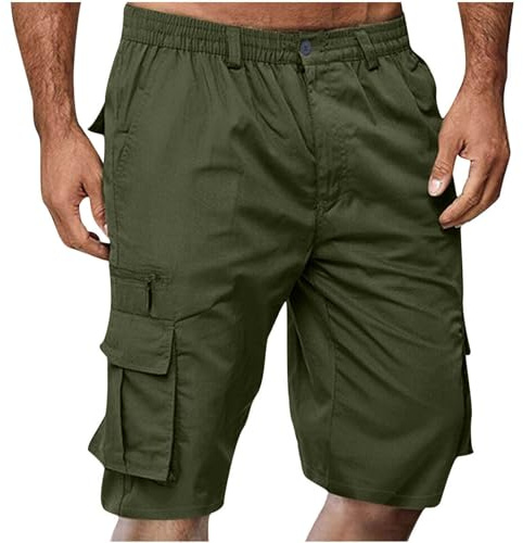 Generico 2025 Pantaloncini Cargo Uomo Estivi con Tasche Sportivi Pantaloni Corti da Lavoro Pantaloncino Training Allenamento Shorts per Palestra Jogging Fitness Ciclismo Running Spiaggia