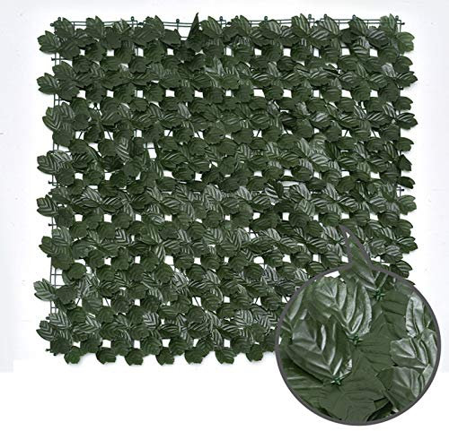 Generisch Sichtschutzzaun aus künstlichem Efeu, 1 x 3 m, künstliche Efeurolle, erweiterbarer Sichtschutzzaun aus künstlichem Efeu, Spalier, Sichtschutzwand, Sichtschutzzaun aus künstlichem Efeu