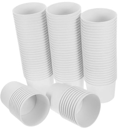 OKUMEYR 100 Pezzi Ciotole Per Gelato in Carta Ispessite Asporto Adatte Per Gelato Zuppe Insalate E Pasti