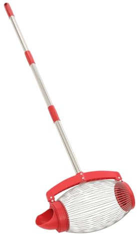 YyanLAK Collecteur de fruits en noyer - Capacité de charge maximale (panier) : 30 kg - Avec ouverture latérale et poignée réglable - Pour une variété d'environnements, y compris les vergers