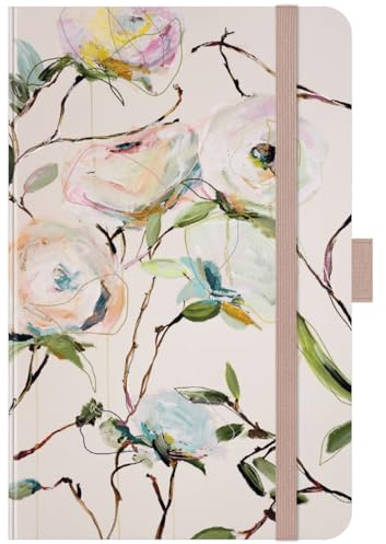 Premium Timer Small Bloom - Kalender 2026 - Korsch-Verlag - Taschenkalender A6 mit Stifthalter, Lesebändchen und Zetteltasche - eine Woche auf 2 Seiten - 9 cm x 14 cm