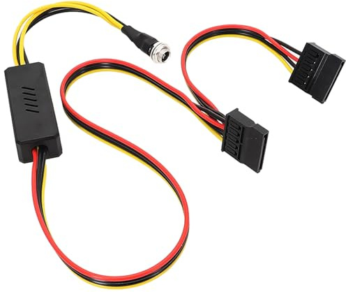 Hkfgdjdl Câble SATA, DC 5,5 x 2,5 vers câble d'alimentation 12 V vers 5 V DC5525 vers connecteurs répartiteurs pour alimentation de disque dur d'ordinateur