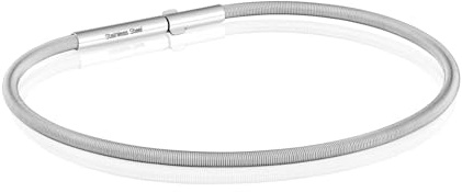 TOUS Pulsera para Mujer de Acero, 16,5 cm, Colección Mesh Tube