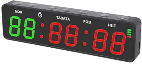 LICAEVEY Orologio Timer da Palestra, Timer Magnetico Ricaricabile a Intervalli con Cronometro, Timer da Allenamento Portatile per Palestra Domestica, Boxe, Allenamento Fitness