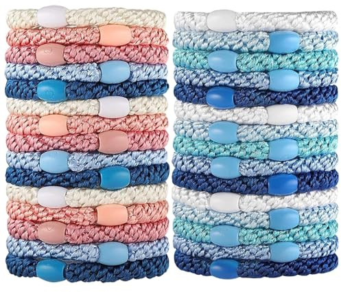 30 Stück Haargummis Mädchen, Haargummi Damen, Weich Durch Einzigartige Stricktechnik, Mode Scrunchies Für Dickes Und Lockiges Haar, Vielseitige Haargummis Für Sport Und Alltag