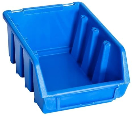 INLIFE Bacs de Rangement empilables 20 pcs Bleu plastique-146284