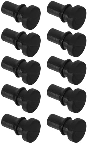 SOLUSTRE Accesorios Reemplazables para Olla de Cocción Lenta y Arrocera 16 Piezas de Patas de Silicona Negras para Uso en Cocina y Electrodomésticos Domésticos