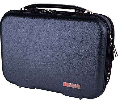 Protec ZIP Bb - Maletín para clarinete (plástico ABS, con compartimento para partituras extraíble), azul