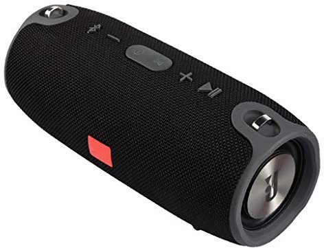 Altoparlante Portatile da 40 W Bluetooth Colonna Lettore Musicale Sistema Audio Boom Box con Radio FM Subwoofer Aux TF (Color : Black)