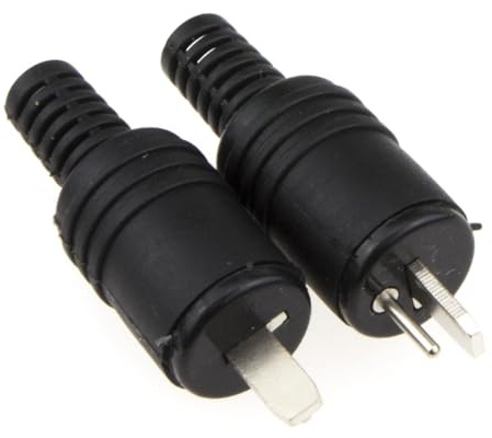 2 Pines DIN Clavija Altavoz y HiFi Conector Tornillo Terminales Strain [2 Empacar] [2 paquete]