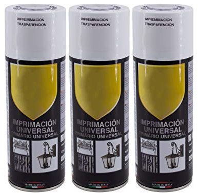 H HANSEL HOME Pintura Spray Imprimación Transparente 400 Ml - Pack de 3 Unidades
